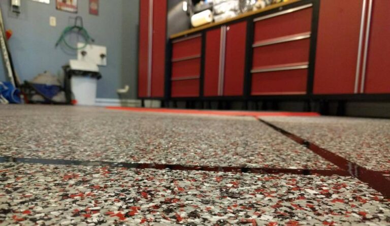 garage floors with epoxy tile